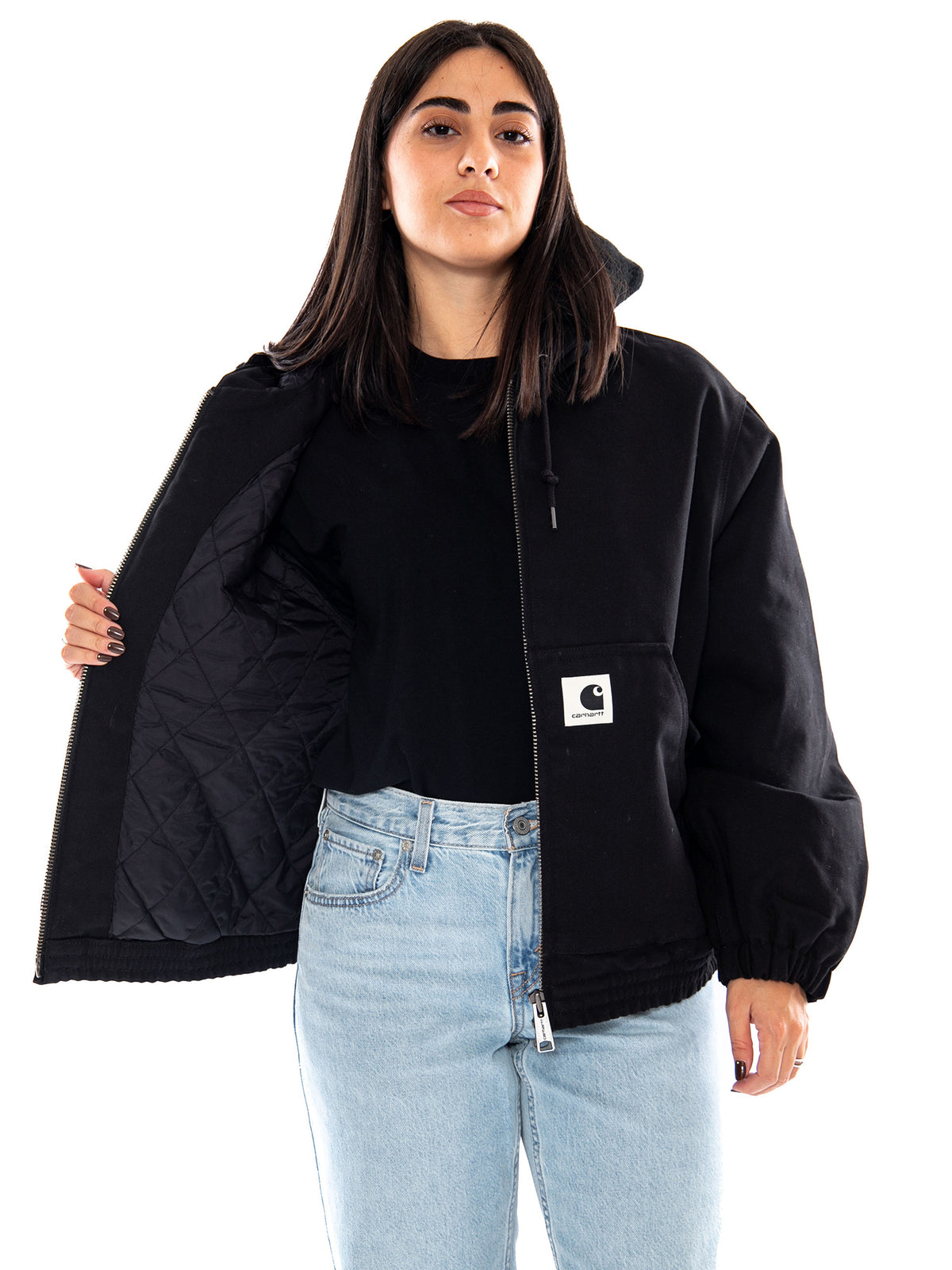 Carhartt WIP W' Corey Active Jacket Black / Black - Giacca Donna Nera I037041 00EXX CARHARTT WIP 