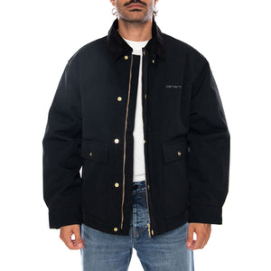 QUENTIN JACKET BLACK / BLACK - Giacca Uomo Nera I037047 00EXX CARHARTT WIP 