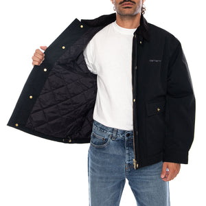 QUENTIN JACKET BLACK / BLACK - Giacca Uomo Nera I037047 00EXX CARHARTT WIP 
