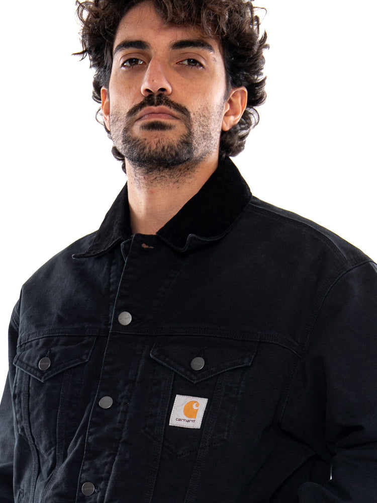 OG Trucker Jacket Black Stone Canvas - Giacca Uomo Nera I037058 00E4O CARHARTT WIP 