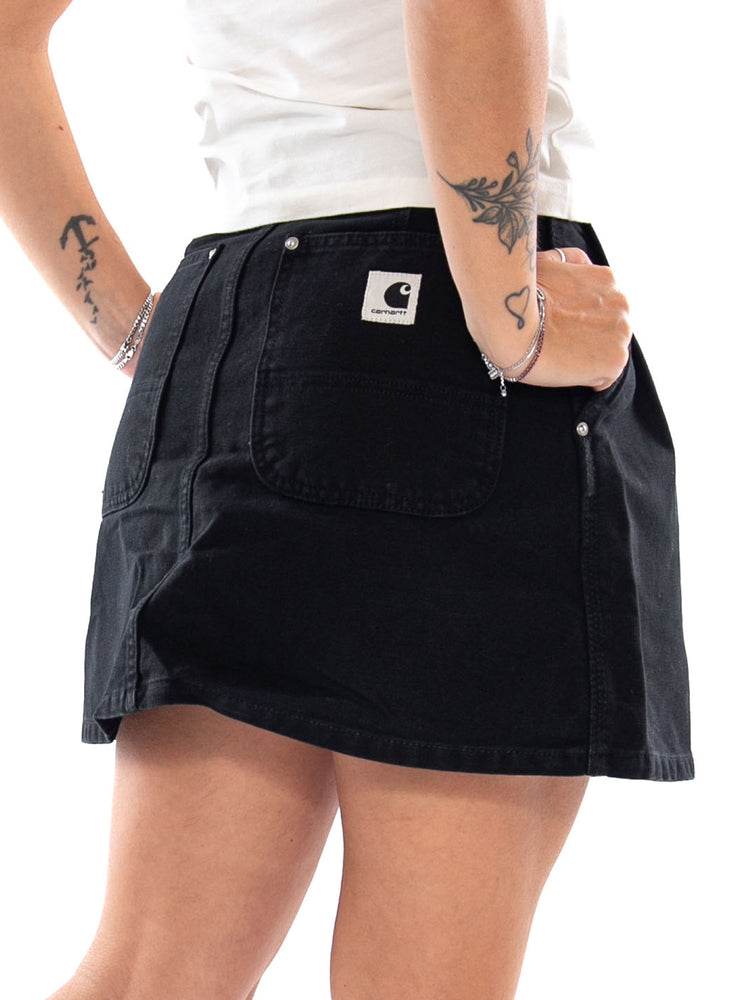 Carhartt WIP W' Billie Single Knee Skirt Black - Gonna Donna Nera<BR/><BR/> I037094 8906 CARHARTT WIP 