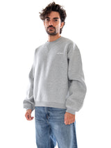 Ebbert Sweat Grey Heather / White - Felpa Girocollo Uomo Grigia  Uomo CARHARTT WIP