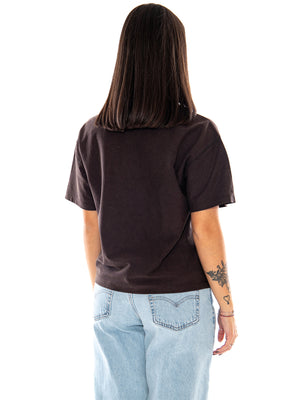 Carhartt WIP W' S/S Lambert T-Shirt Tobacco Moon Wash - T-shirt Donna Marrone I037169 47FQ CARHARTT WIP 