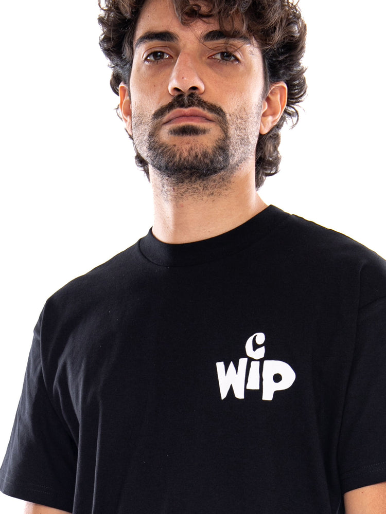 S/S Cutout T-Shirt Black - Maglietta Girocollo Uomo Nera I037221 89XX CARHARTT WIP 