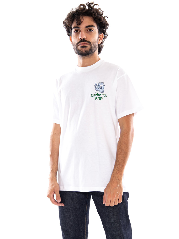 Carhartt WIP S/S Grape Picker T-Shirt White - Maglietta Girocollo Uomo Bianca I037231 02XX CARHARTT WIP 
