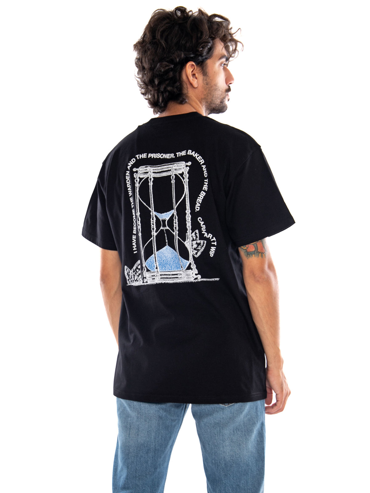 S/S Hourglass T-Shirt Black - Maglietta Girocollo Uomo Nera<BR/><BR/> I037247 89XX CARHARTT WIP 