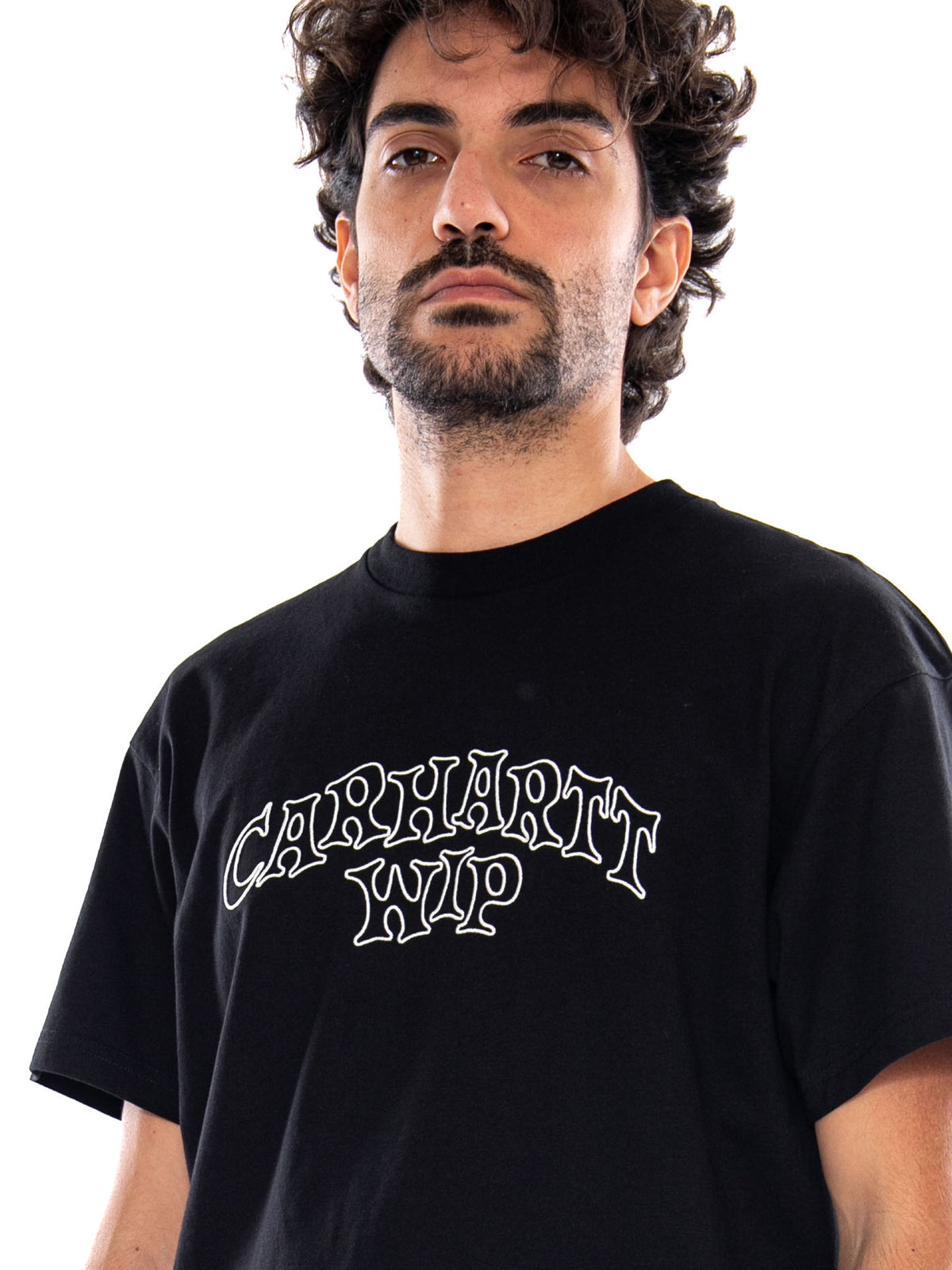 S/S Limn Script T-Shirt Black - Maglietta Girocollo Uomo Nera I037263 89XX CARHARTT WIP 