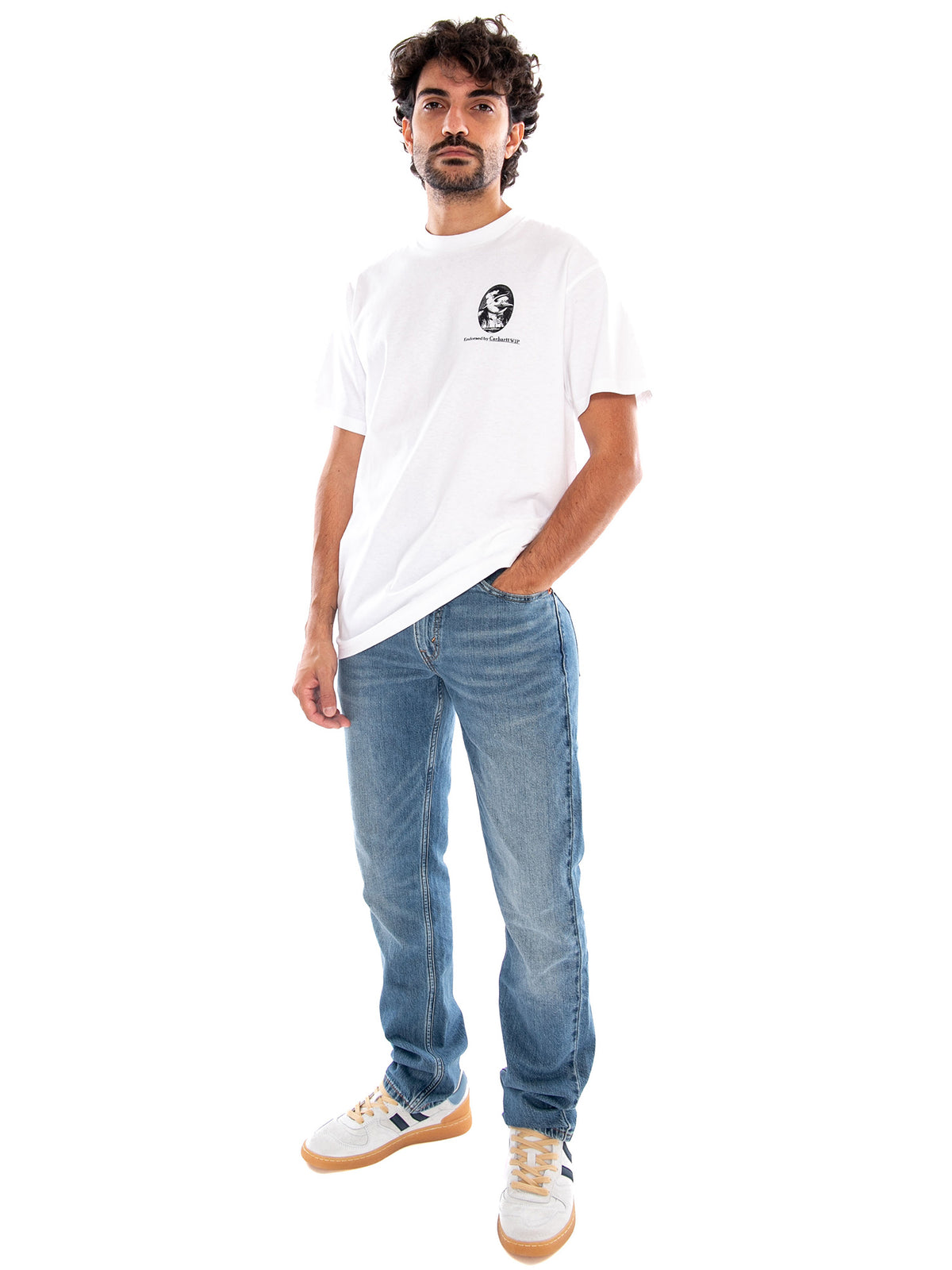 S/S Vote T-Shirt White - Maglietta Girocollo Uomo Bianca I037269 02XX CARHARTT WIP 