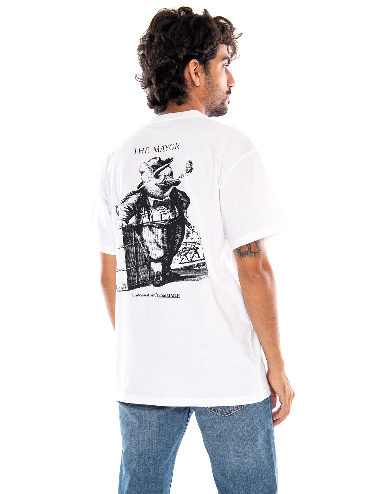 S/S Vote T-Shirt White - Maglietta Girocollo Uomo Bianca I037269 02XX CARHARTT WIP 