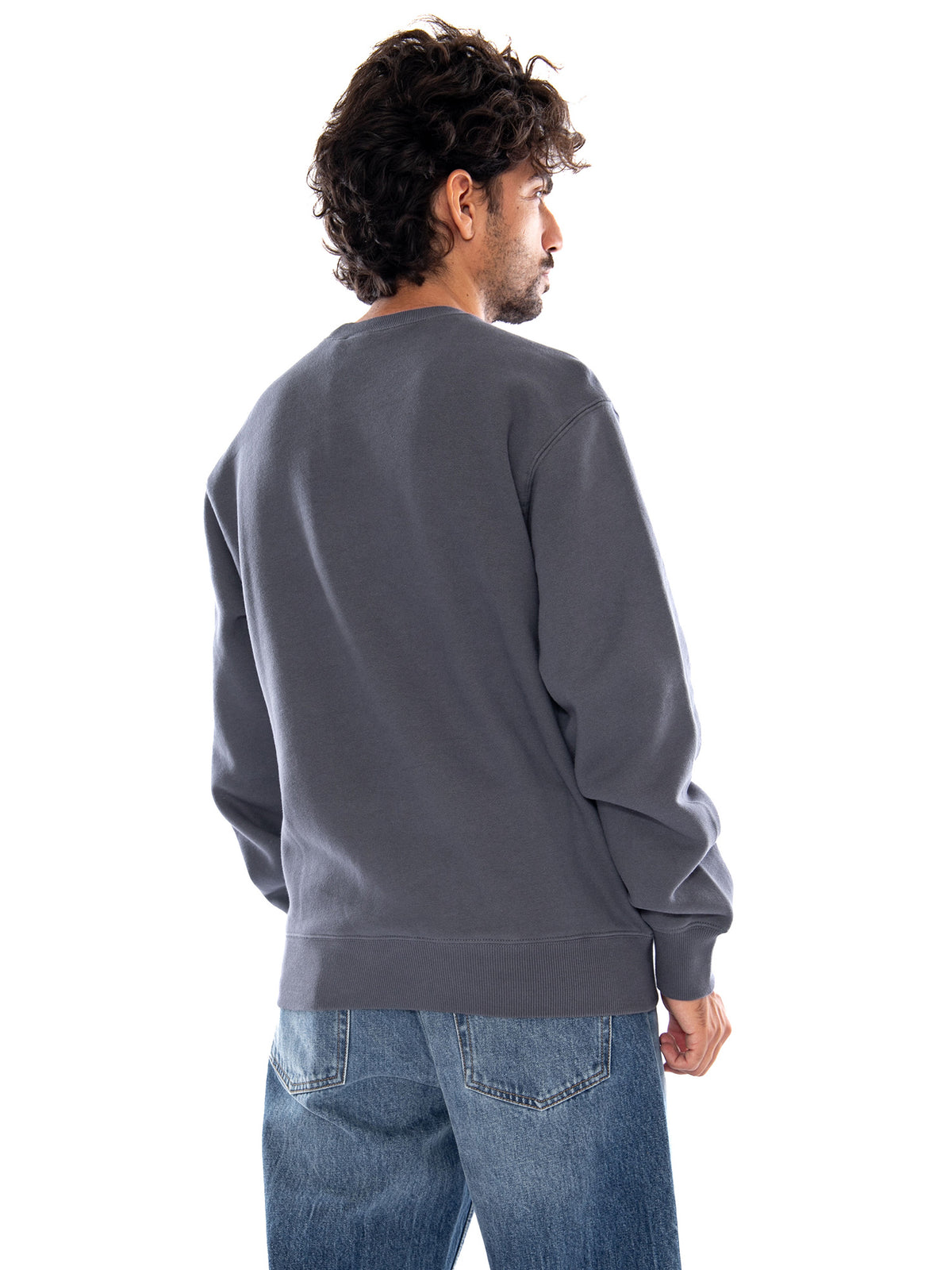 Wireless Sweat Styx / Wax - Felpa Girocollo Uomo Grigia I037279 3WIXX CARHARTT WIP 