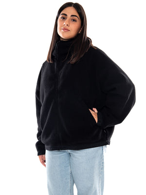 Carhartt WIP W' HD Limn C Fleece Jacket Black / Flint - Giacca Donna Nera e Grigia I037282 3ZYXX CARHARTT WIP 