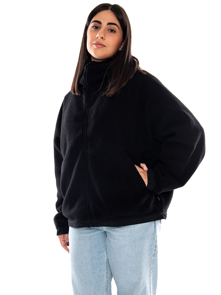 Carhartt WIP W' HD Limn C Fleece Jacket Black / Flint - Giacca Donna Nera e Grigia I037282 3ZYXX CARHARTT WIP 