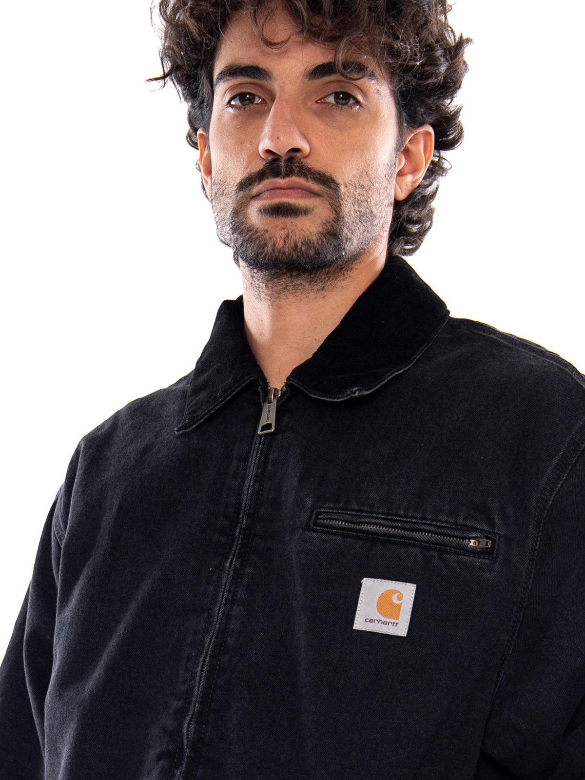 OG Detroit Jacket Black / Black - Giacca Uomo Nera I037535 00E06 CARHARTT WIP 