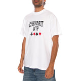 S/S DECK T-SHIRT WHITE - Herren-Crewneck-T-Shirt Weiß Herren CARHARTT WIP
