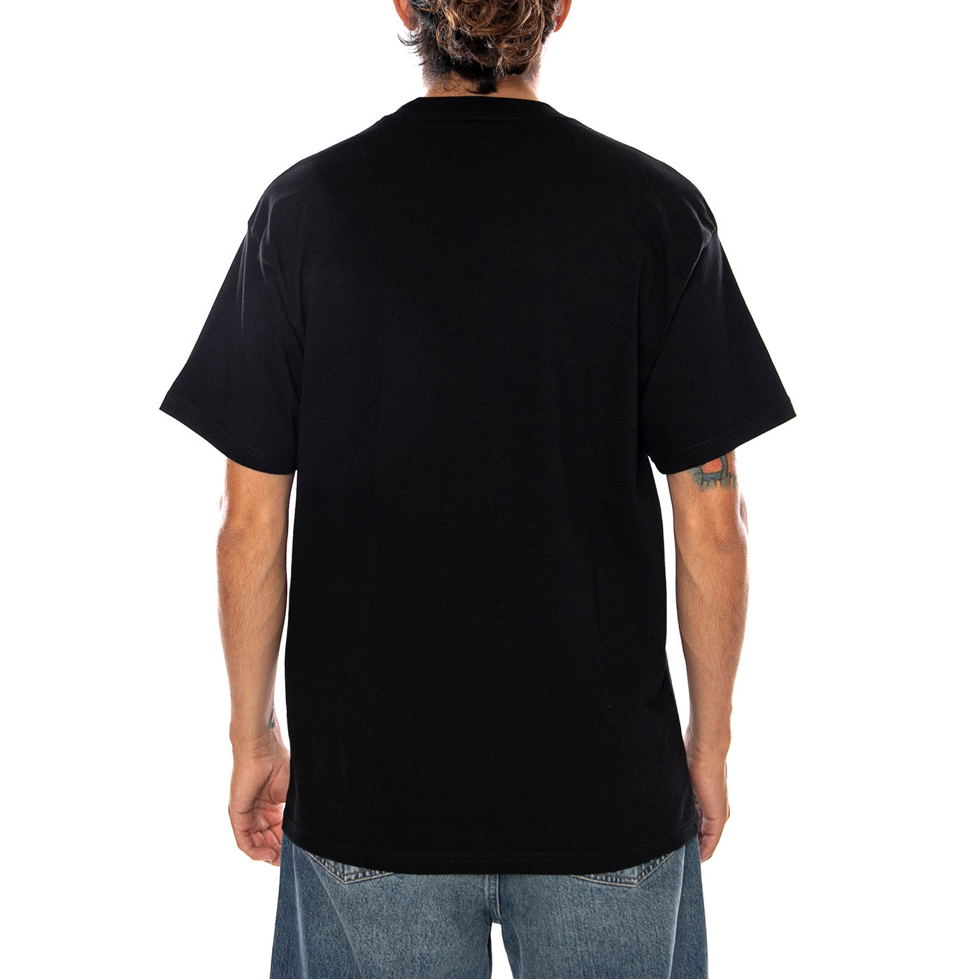 S/S DECK T-SHIRT BLACK - Maglietta Girocollo Uomo Nera I037548 89XX CARHARTT WIP 