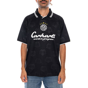 S/S TERRACE FOOTBALL T-SHIRT - Maglietta Girocollo Uomo Nera I037567 2UFXX CARHARTT WIP 