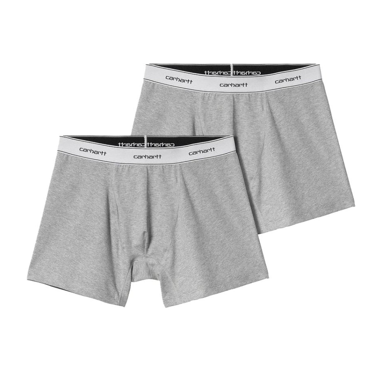 COTTON TRUNKS GREY HEATHER - Set da Due Paia di Boxer Uomo Grigi I037602 14FXX CARHARTT WIP 