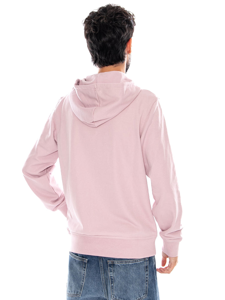 FULL ZIP HOODIE SWEATSHIRT PINK - Felpa con Cappuccio e Zip Uomo Rosa 220786 PS230 CHAMPION 