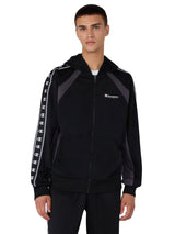 FULL ZIP HOODIE SWEATSHIRT BLACK - Hoodie mit Reißverschluss Herren Schwarz - CHAMPION
