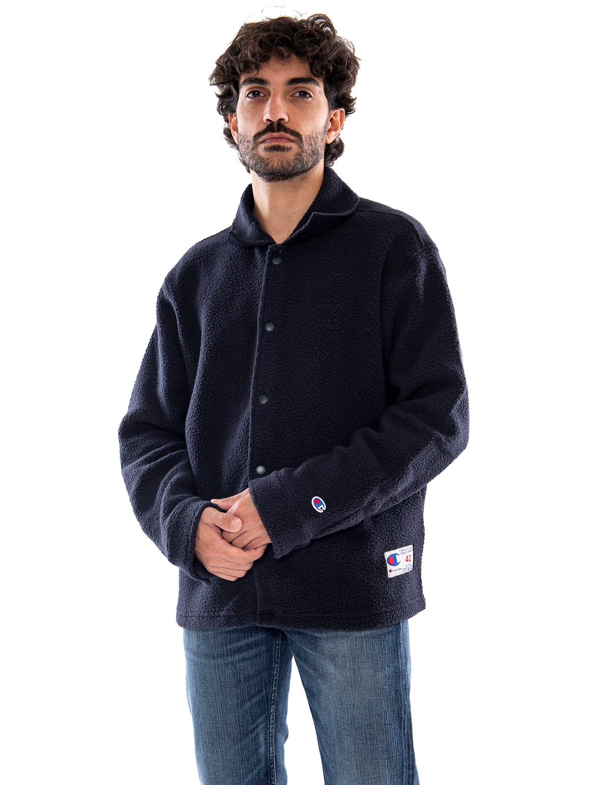 Champion Coach Jacket NNY - Giacca Uomo Blu Navy 223492 BS501 CHAMPION 