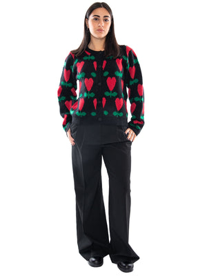 Compañía Fantástica Cárdigan con Estampado Ciclamen Conversational - Cardigan Donna Multicolore 64C/10362 CNV COMPANIA FANTASTICA 