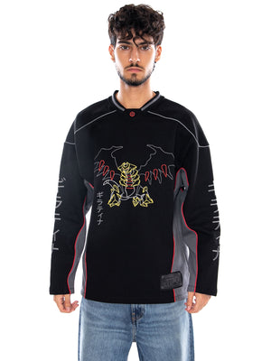 GIRATINA CREWNECK ACID BLACK POKEMON - Felpa Girocollo Uomo Nera SW1359 S2 DOLLY NOIRE 