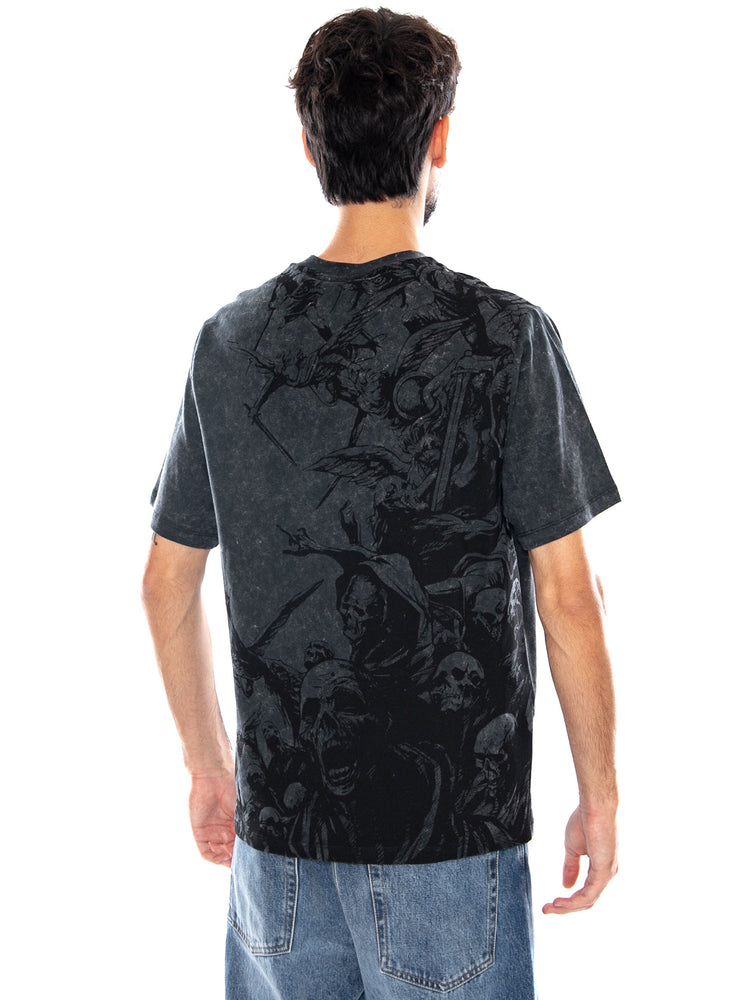 Heaven Falls Tee Acid Black TS1300 T4 DOLLY NOIRE 