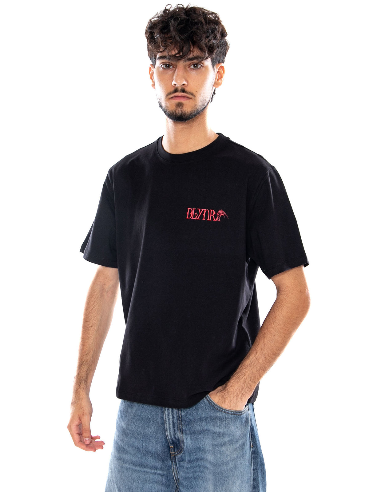 AMBITION TEE BLACK - Maglietta Girocollo Uomo Nera TS1305 T4 DOLLY NOIRE 