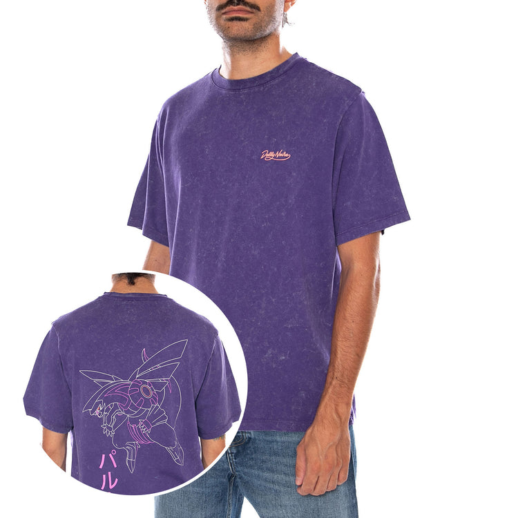PALKIA TEE ACID LILAC POKÉMON - Maglietta Girocollo Uomo Viola Collaborazione Pokémon TS1342 T4 DOLLY NOIRE 