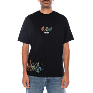 STARTERS EVOLUTION TEE POKÉMON - Maglietta Girocollo Uomo Nera Collaborazione Pokémon TS1344 T4 DOLLY NOIRE 