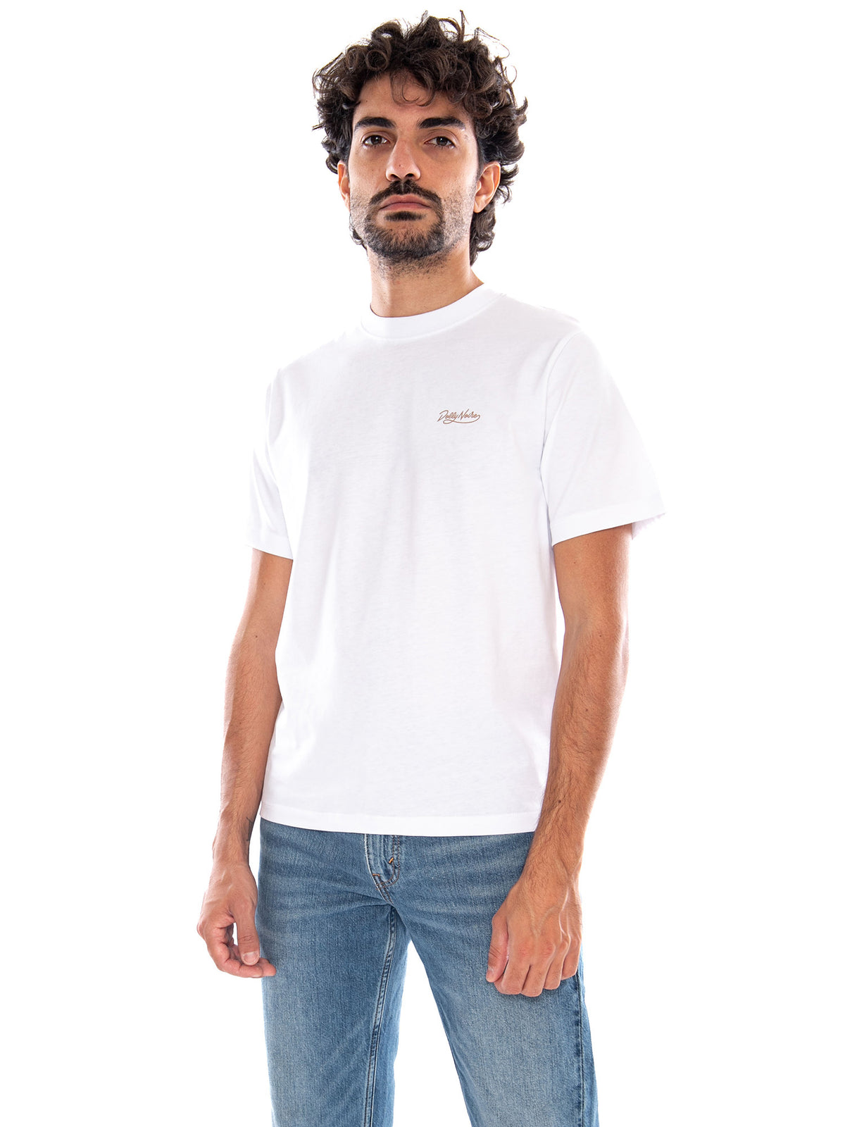 Sette di Bastoni - Napoletane Tee White - Maglietta Girocollo Uomo Bianca<BR/><BR/> TS1364 T4 DOLLY NOIRE 