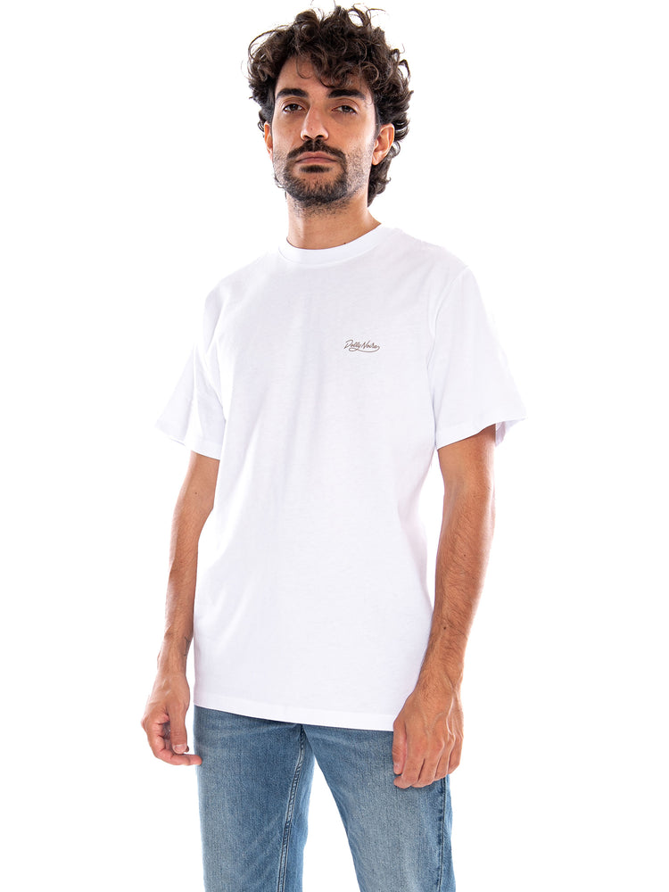 Asso Di Spade Tee White - Maglietta Girocollo Uomo Bianca TS917 TT DOLLY NOIRE 
