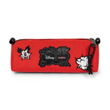 BENCHMARK SINGLE MICKEY PATCH RED - Rotes Etui ACCESSORI EASTPAK
