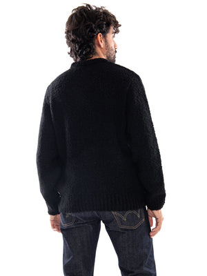 Edwin Dun Textured Sweater Black - Maglione Uomo Nero I034134 89,67 EDWIN 