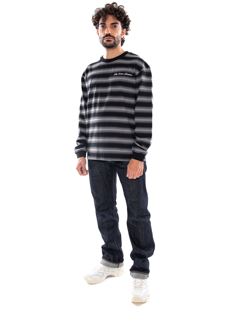 Edwin Bolton TS LS Black / Grey - T-shirt Uomo Nera<BR/><BR/> I035720 0GL.67 EDWIN 