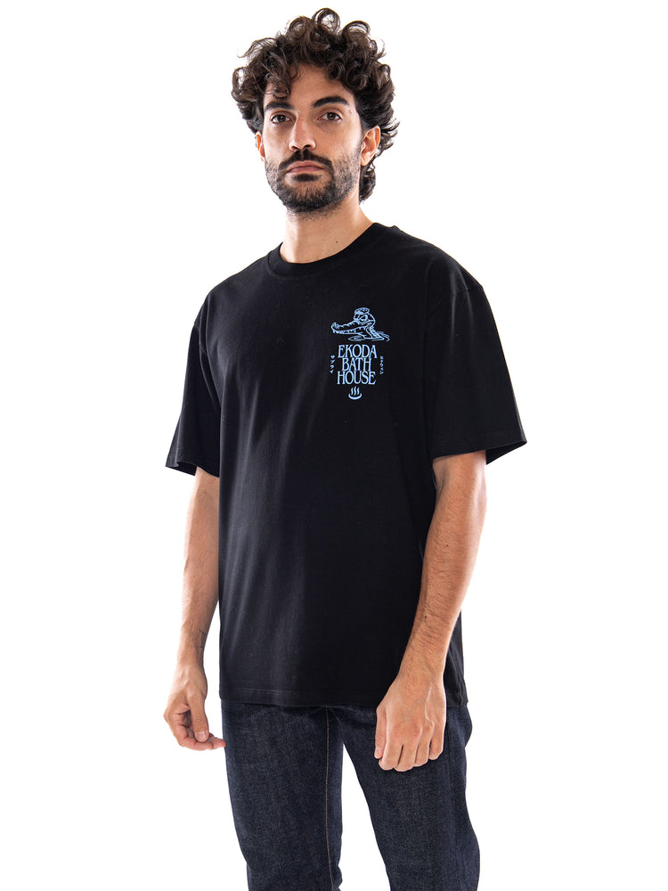 Edwin Ekoda Bath House TS Black - Maglietta Uomo Nera I037318 89,67 EDWIN 