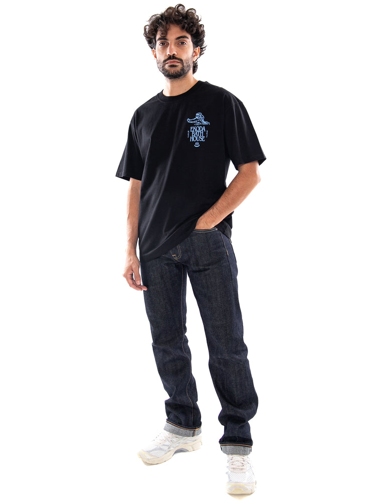 Edwin Ekoda Bath House TS Black - Maglietta Uomo Nera I037318 89,67 EDWIN 