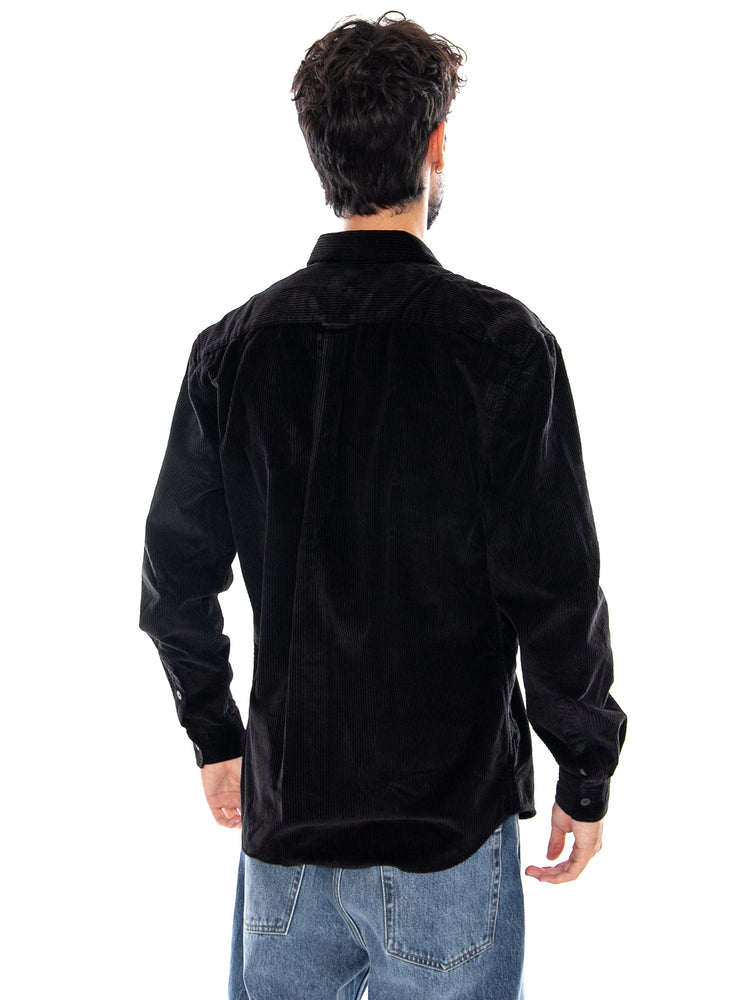 CAMICIA M/L BLACK - Camicia Lacoste Uomo Nera CH8821 031 LACOSTE 