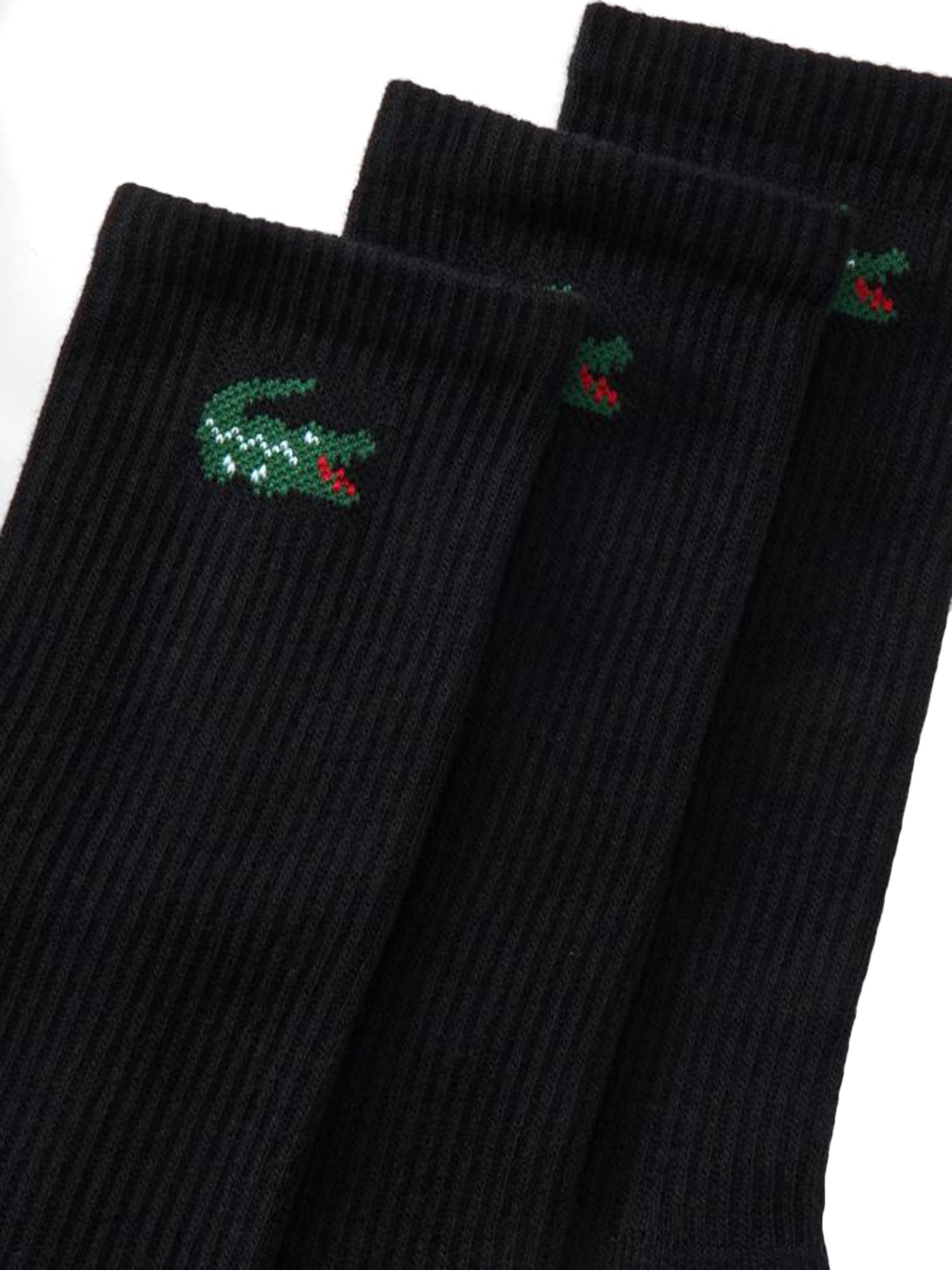 LACOSTE 6PK BLACK - Set da 6 Paia di Calzini Neri RA9254 031 LACOSTE 
