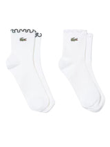CALZE 2PK WHITE - Set aus zwei Paar weißen Socken LACOSTE ACCESSOIRES