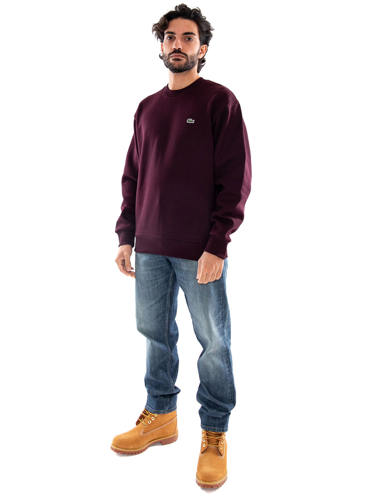 Lacoste Sweatshirt Blue - Felpa Girocollo Uomo Bordeaux SH8868 3KE LACOSTE 