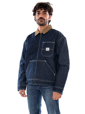 Lee 91W Lined WW Jacket Rinse Blue - Giacca in Denim Uomo Blu 112386308 BL LEE 