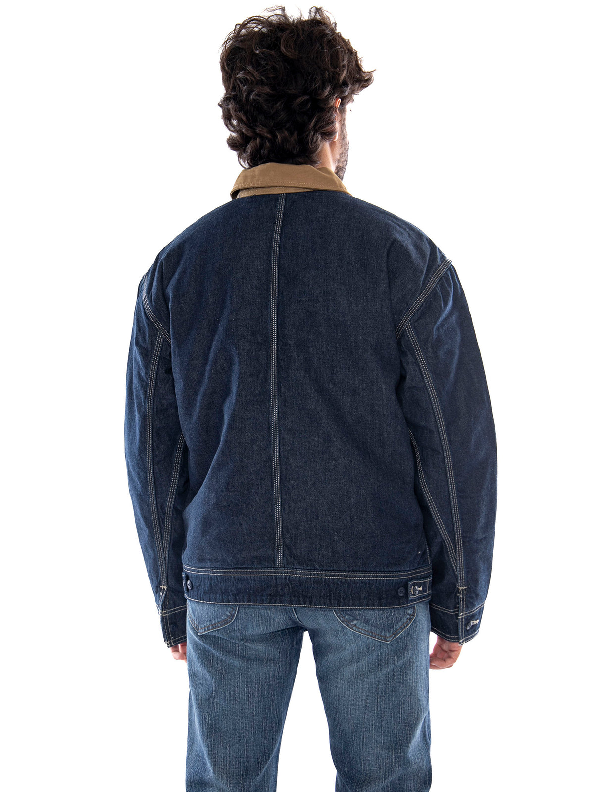 Lee 91W Lined WW Jacket Rinse Blue - Giacca in Denim Uomo Blu 112386308 BL LEE 
