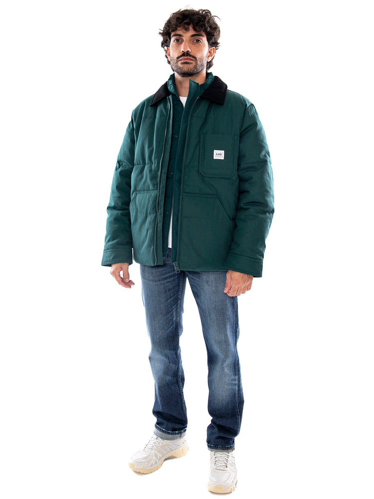 Lee Workwear Puffer Ponderosa Pine Green - Giubbotto Imbottito Uomo Verde 112387033 GRN LEE 