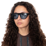 YC 29040 BLACK / BLUE - Schwarze Sonnenbrillen ACCESSOIRES LET'S SEE