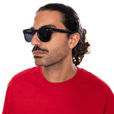 BOLD 30098 BLACK / BLACK - Schwarze Sonnenbrille ACCESSORI LET'S SEE
