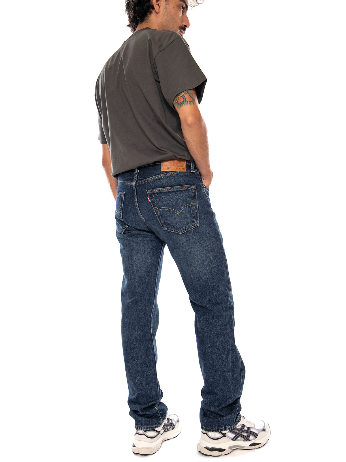LEVI'S 501® ORIGINAL FOUND IN CAVE SELV DARK INDIGO - Pantaloni Denim Jeans Uomo Blu 00501 3895 LEVIS 