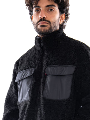 Levi's Campo Sherpa Jacket Oatmeal Black - Giacca Uomo Nera 007SH 0000 LEVIS 
