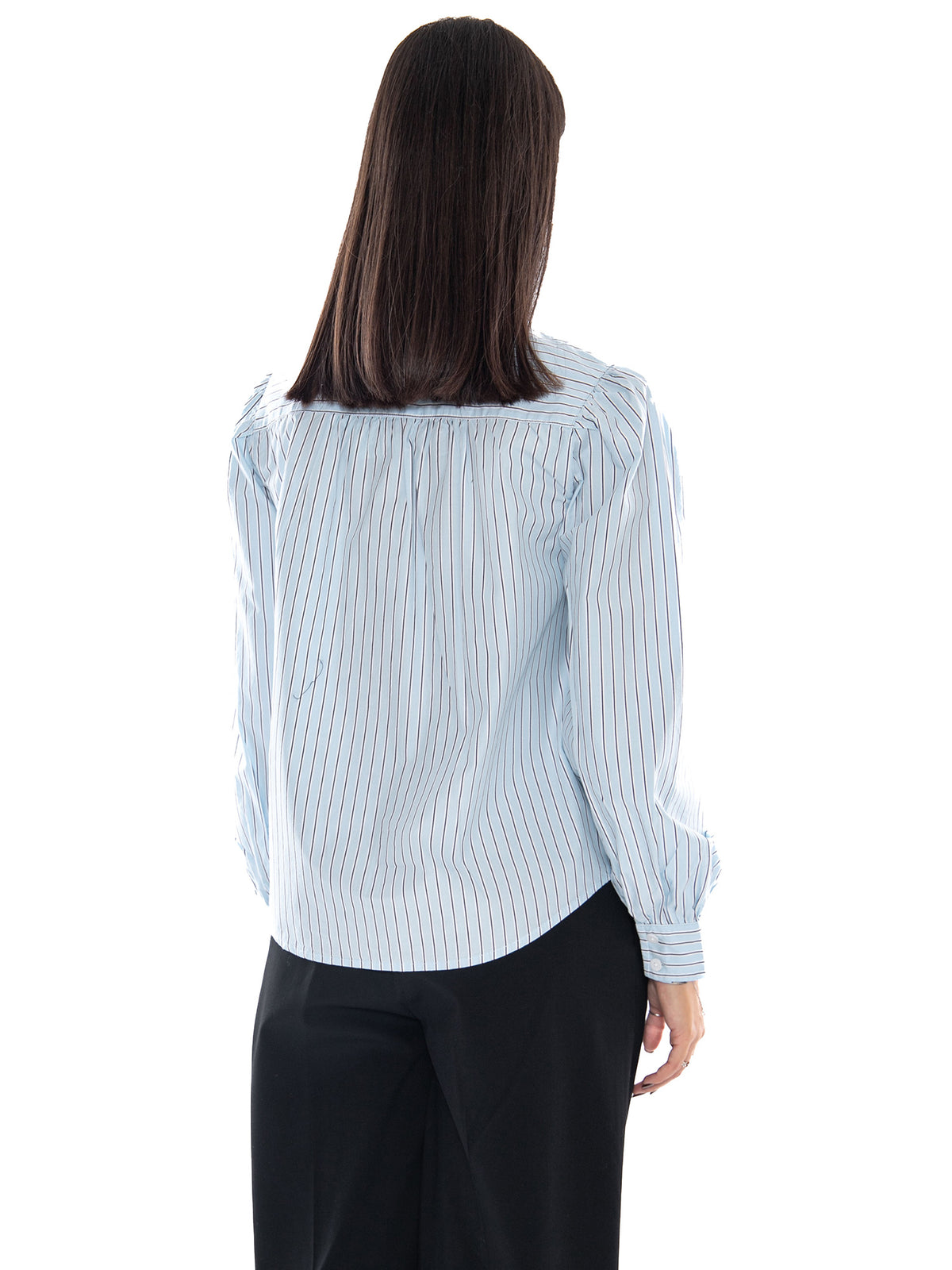 Levi's Judice Western Shirt Sherman Stripe Angel Light Indigo - Camicia Donna Azzurra a Righe 007XN 0002 LEVIS 
