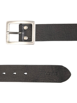 LEVI'S® MASON CENTERBAR BELT CAVIAR BLACK - Cintura Nera 007YW 0000 LEVIS 